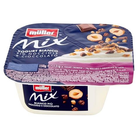 Müller Mix Yogurt Bianco Più Nocciole e Cioccolato Conad