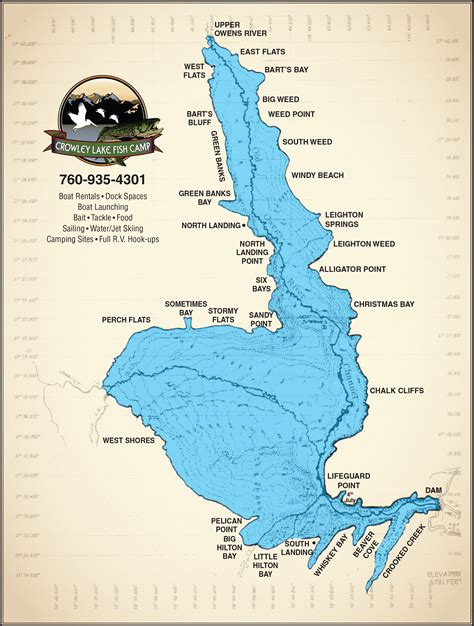 Need a map of the area? Download maps of Crowley Lake Fish Camp ...