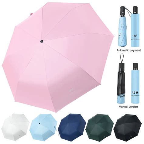 Mini Sun Umbrella Small Pocket Rain Umbrella Vinyl Folding Umbrella UV