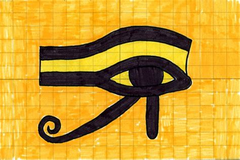 Egyptian Eye Of Horus Drawing