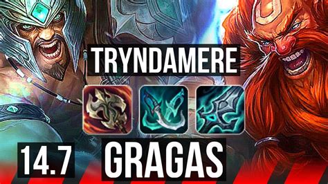 Tryndamere Vs Gragas Top 603 500 Games Dominating Euw