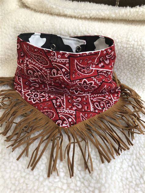 Cowboy Bandana Bib Etsy In 2020 Bandana Bib Cowboy Bandana Red