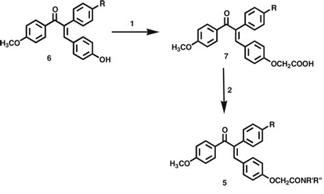 Scheme 1 1 I Ethyl Bromoacetate K 2 CO 3 Dry Acetone Ii NaOH