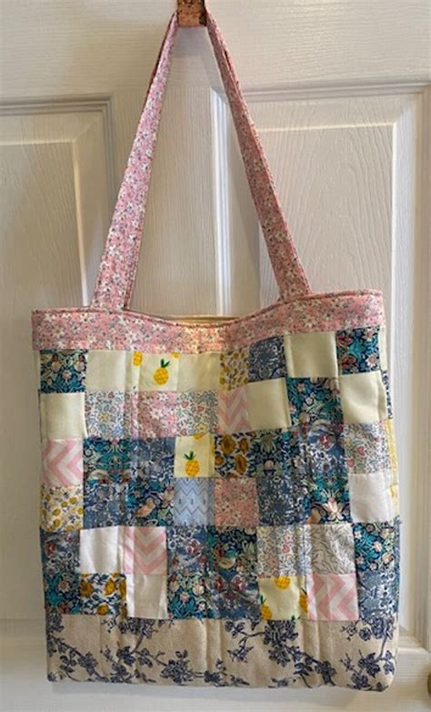 Patchwork Quilted Tote Bag - Etsy