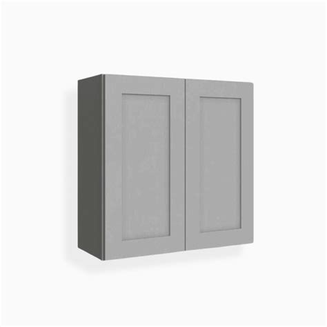 Gray Shaker 30 H Double Door Wall Cabinet Buy Wholesale Cabinets