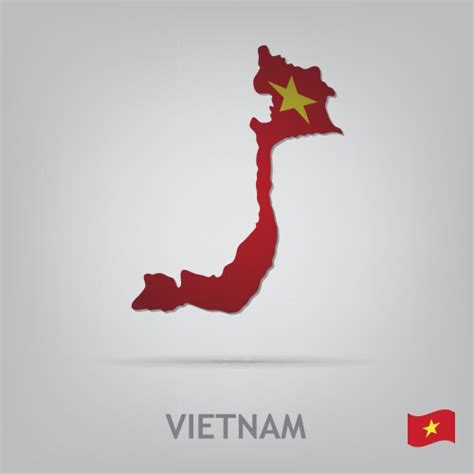 Textured Map Vietnam Hand Drawn Ethno Royalty Free Vector