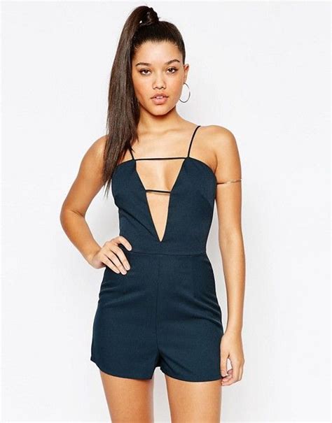 Missguided Cage Front Strappy Playsuit Asos Latest Fashion Clothes