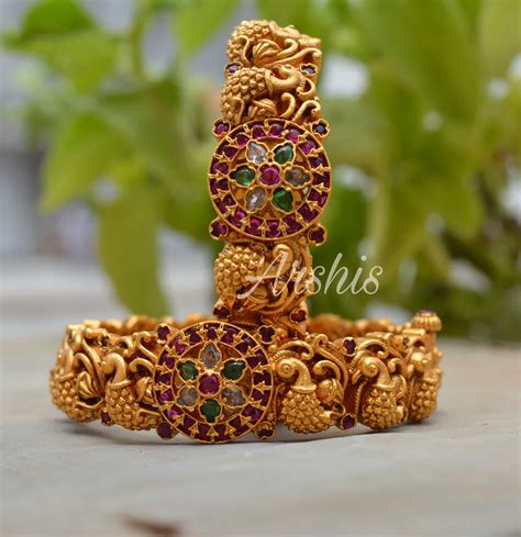 Handcrafted Temple Work Nagas Bangles South India Jewels