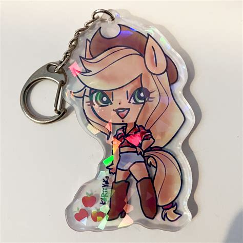 Mlp Applejack Humanoid Keychain On Storenvy