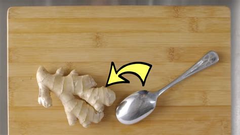 How To Peel Ginger With A Spoon