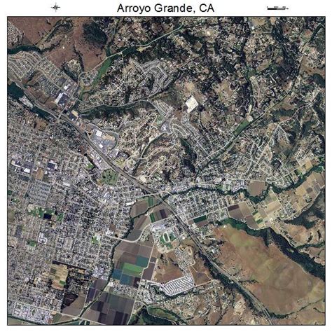 Aerial Photography Map Of Arroyo Grande Ca California