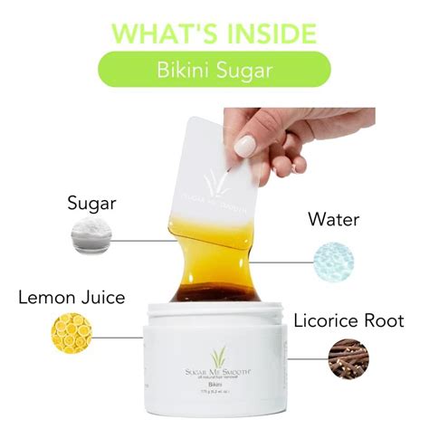 Sugar Me Smooth Bikini Sugar Wax Gentle At Home Brazilian Hair Removal System All Natural