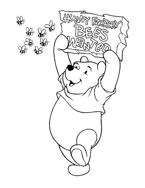 Pooh Face Coloring Pages - Coloring Home