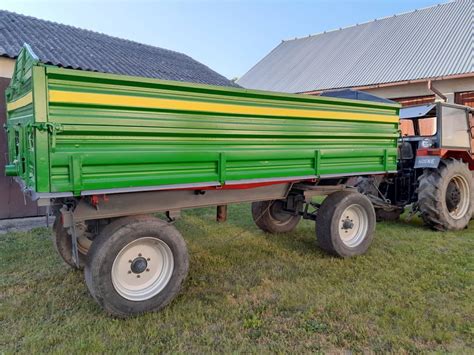 Przyczepa Rolnicza 8 Ton Niemiecka Trzy Strony Wywrot Jak Pronar Za