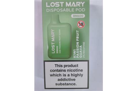 Lost Mary Disposable Pod Kiwi Passion Fruit Guava BM600 8 Till Late