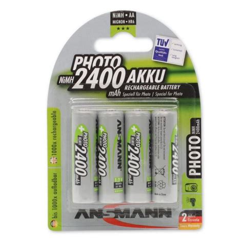 Ansmann Akku Mignon Aa 2400mah Nimh 4er Blister