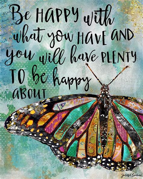 Be Happy Butterfly Art Print Rustic Boho Watercolor Collage Etsy