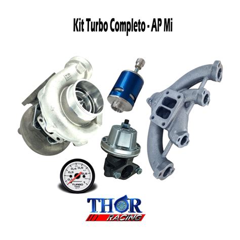 Kit Turbo Vw Ap Mi Para Baixo Pulsativo Turbina Thor Racing