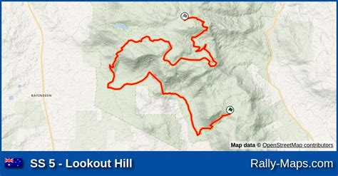 Ss 5 Lookout Hill Stage Map Begonia Rally 1978 Vrc 🌍 Rally