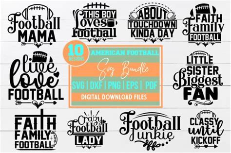 American Football Svg Bundle Graphic By Belysvgbundlefiles Creative