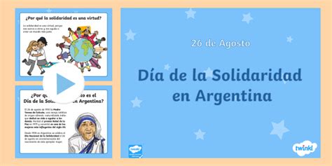 Día de la Solidaridad en Argentina 26 de agosto Twinkl