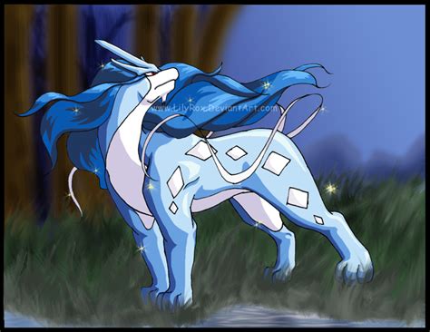 Shiny Suicune By Lilyrox On Deviantart