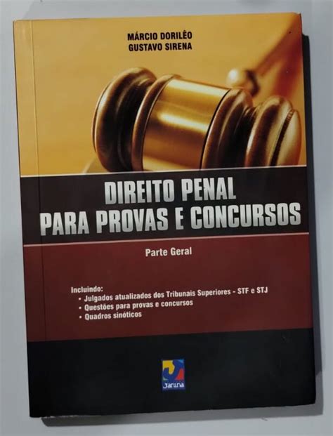 Direito Penal Para Provas E Concursos Parte Geral Bazar Do Livro Usado