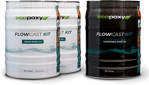 Ecopoxy Flowcast Kit Liter Epoxidharz Komponenten Set Inkl