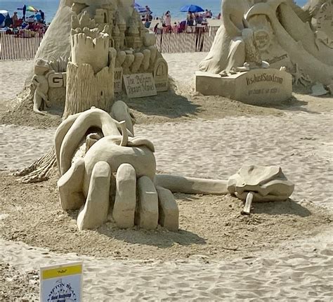 Sand Sculptures Contest At Hampton Beach Team Amirault S Travel Blog