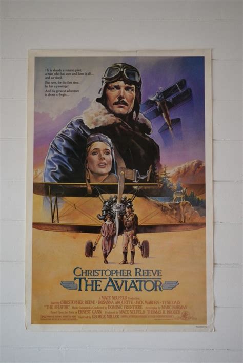 Vintage Movie Poster The Aviator 1985 Christopher Reeve - Funky Flamingo