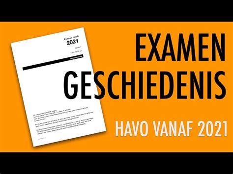 Wat Moet Je Weten Voor Geschiedenis Examen Havo De Belangrijkste