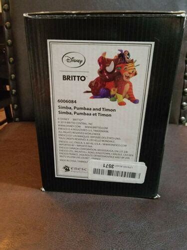 Romero Britto Disney The Lion King Simba Timon And Pumba Figurine