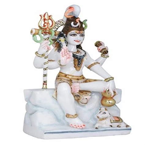 White Marble Lord Shiva Statue At Rs 35000 Marble Shiv Murti In