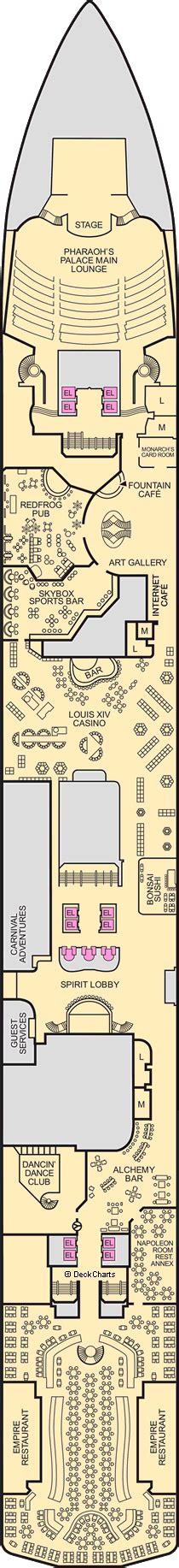 Carnival Spirit Deck Plans: Ship Layout, Staterooms & Map - Cruise Critic