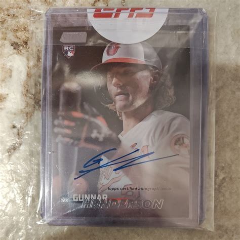 Topps Stadium Club Autographs Scba Gh Gunnar Henderson Au Rc