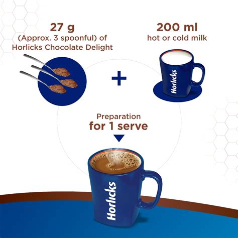 Horlicks Chocolate Delight Flavour Nutrition Drink Powder 500 Gm Jar