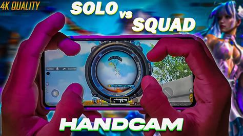 BGMI Best Solo Vs Squad Handcam Gameplay In Poco X5 Pro 4 Fingers 5