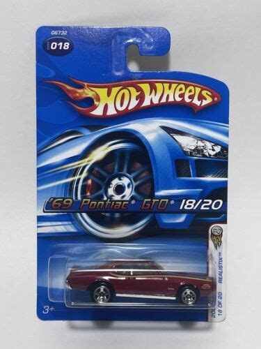 Hot Wheels Pontiac Gto Red First Editions Realistix New