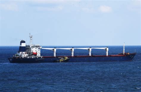 Turki Istanbul Selat Bosphorus Kapal Pembawa Biji Bijian Pemeriksaan