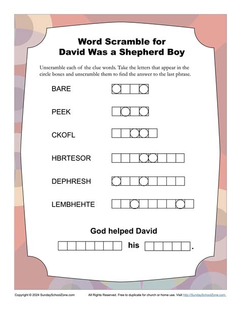 Free Printable Bible Activity Worksheets | Printable Worksheets