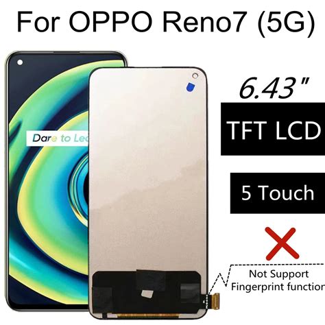 6 43 TFT LCD For OPPO Reno7 5G LCD CPH2371 LCD Display Touch Screen