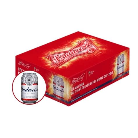 Combo 2 thùng Budweiser lon 330ml Chuyên bia nhập khẩu cao cấp chính