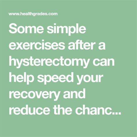 5 Safe Exercises After Hysterectomy Hysterectomy Exercises After