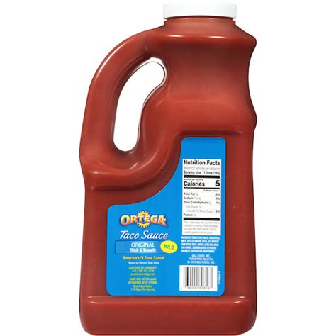 Ortega Taco Sauce, 1 Gallon, 4 Per Case