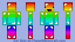 Rainbow Derp Minecraft Skin