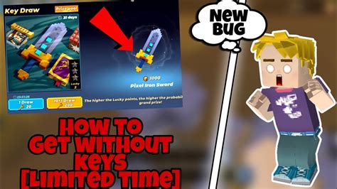 How To Get 💯🔥new Pixel Sword Without Keys💯😱 No Clickbait Blockman Go Youtube