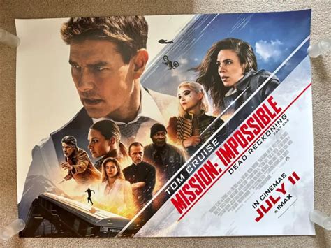 MISSION IMPOSSIBLE DEAD Reckoning Part One Original UK Cinema Quad