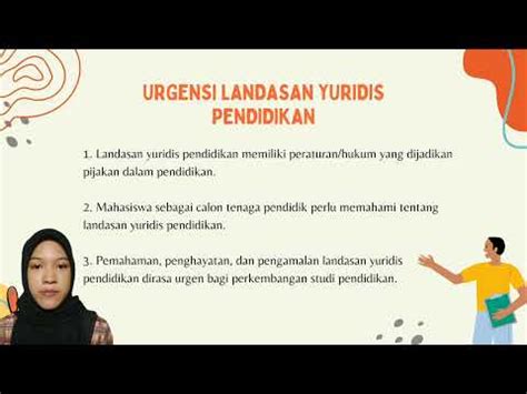 Landasan Yuridis Pendidikan Youtube