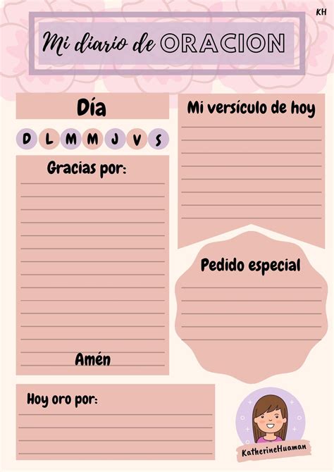 Mi diario de oración Diario de oración Lecciones objetivas de la