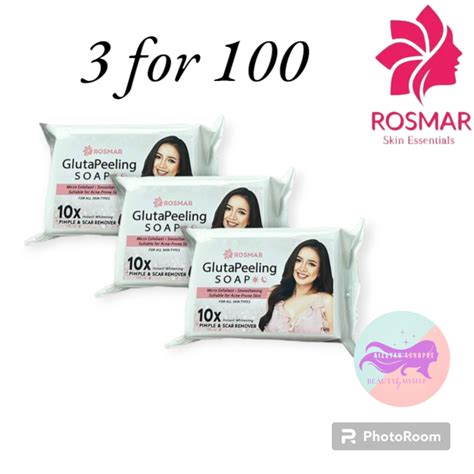 3pcs For 100 Original Rosmar Gluta Peeling Soap 150g 10x Instant Peeling And Whitening Lazada Ph